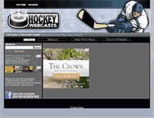 Tablet Screenshot of hockeywebcasts.com